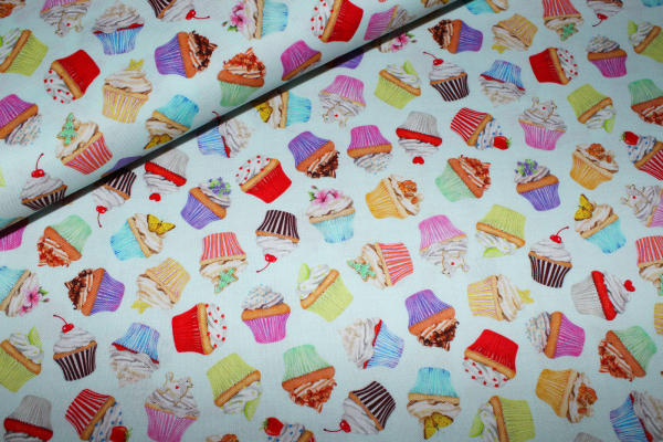 Designerbaumwolle Muffinliebe  (10 cm)