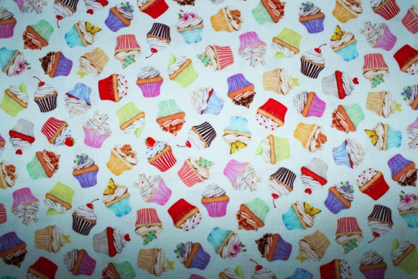 Designerbaumwolle Muffinliebe  (10 cm)