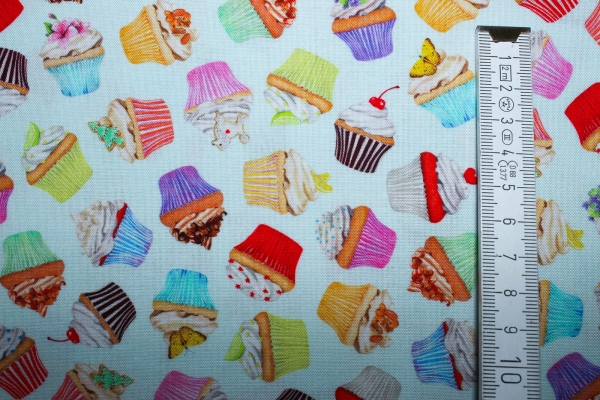 Designerbaumwolle Muffinliebe  (10 cm)