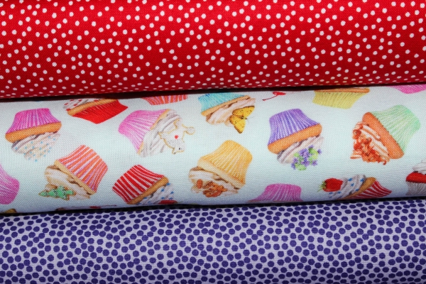 Designerbaumwolle Muffinliebe  (10 cm)