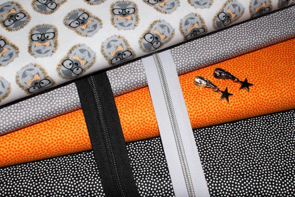 Designerbaumwolle Igel hellgrau (10 cm)