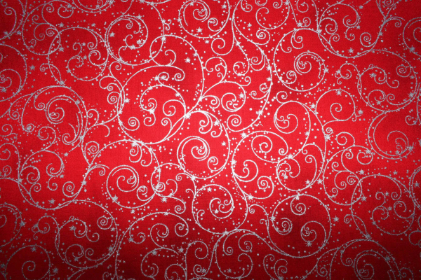 Designer-Baumwollstoff Holiday Flourish (10 cm)