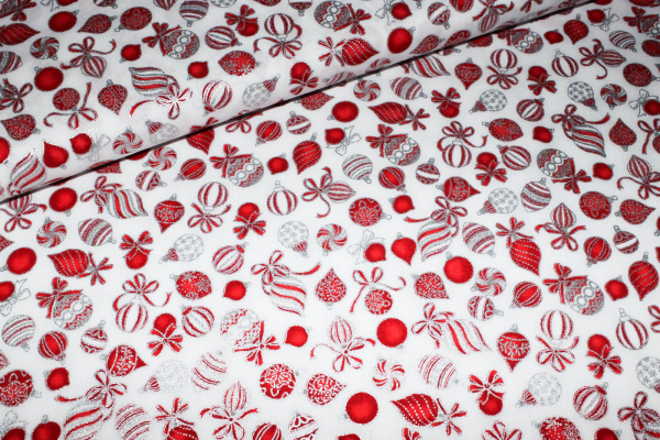 Designer-Baumwollstoff Holiday Charms Weihnachtsschmuck (10 cm)