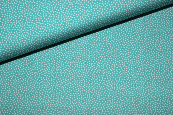 Baumwolle Emilie  unregelmäßige Punkte mint (10 cm)