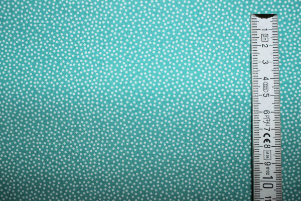 Baumwolle Emilie  unregelmäßige Punkte mint (10 cm)