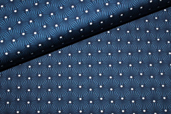 Designerbaumwollstoff Shell Blaze Night (10 cm)
