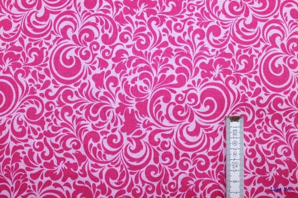 Stoff Swirly rosa (10 cm)