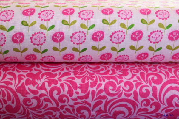 Stoff Swirly rosa (10 cm)