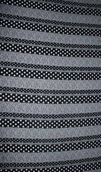 Viskose Jersey "Vavaillon Point" schwarz/weiß (10 cm)