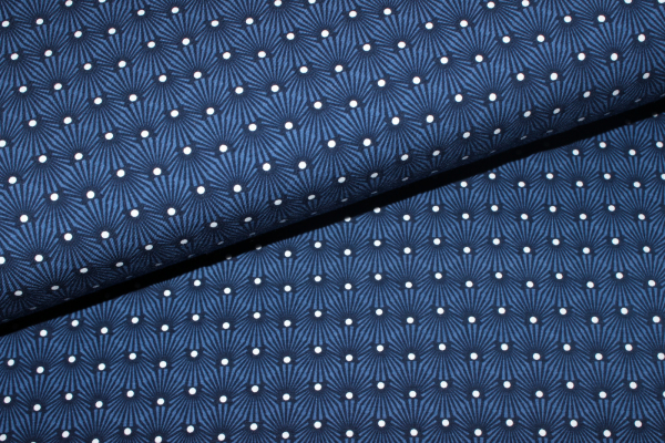 Jersey Art Gallery "Shell Blaze Night" dunkelblau (10 cm)