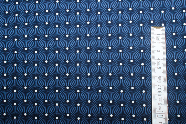 Jersey Art Gallery "Shell Blaze Night" dunkelblau (10 cm)