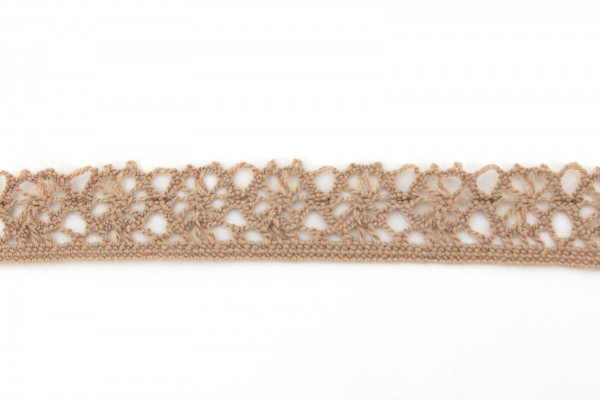 Häkelborte sand (1 m)