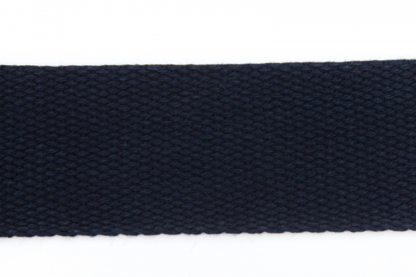 Gurtband Baumwolle 40mm nachtblau (1 m)