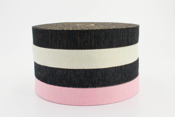 Gurtband Glitzer 30mm schwarz/silber (1 m)