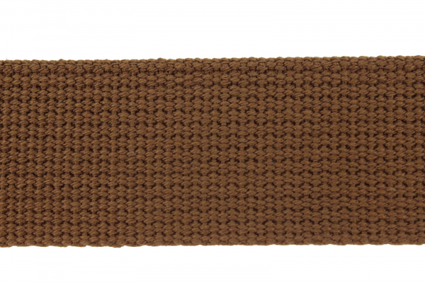 japanisches Gurtband Baumwolle 38mm braun (1 m)
