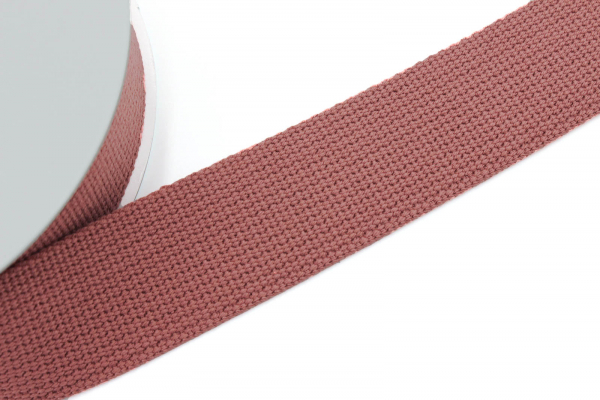 japanisches Gurtband Baumwolle 38mm rosenholz (1 m)