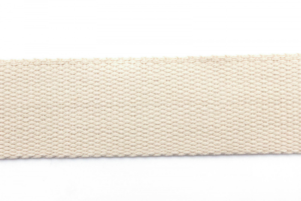 Gurtband Baumwolle 40mm natur (1 m)