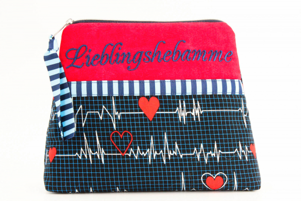 Kosmetiktäschchen, Schminktasche Lieblingshebamme