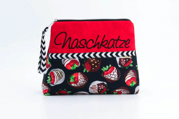 Kosmetiktäschchen, Schminktasche Naschkatze