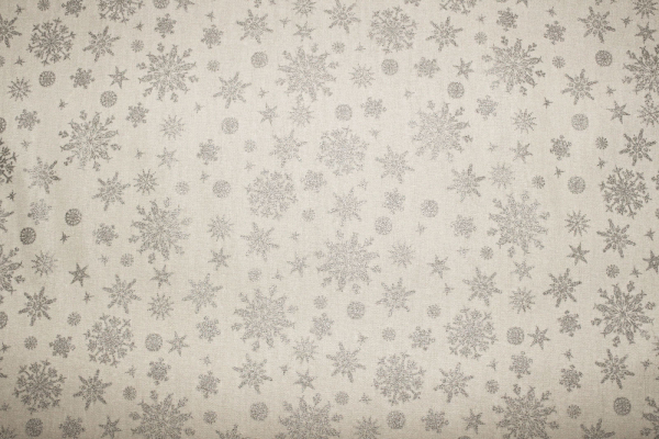 Baumwolle Schneeflockenzauber creme (10 cm)