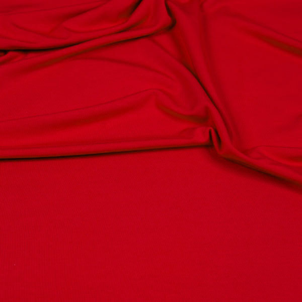 Viskose-Jersey Hilco kräftiges rot (10 cm)