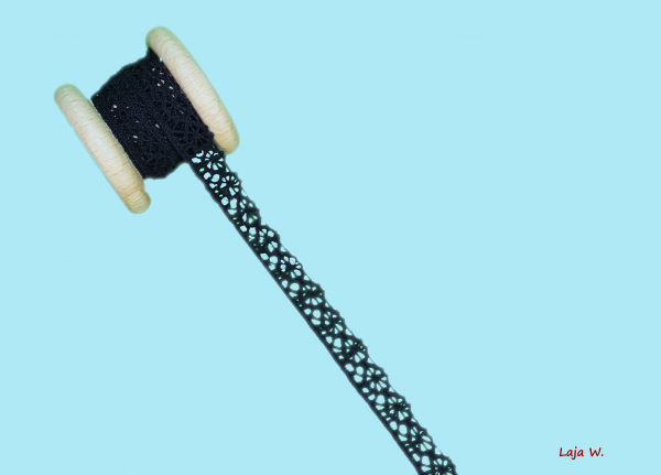 Häkelborte dunkelblau (1 m)