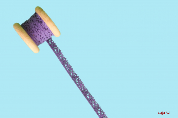 Häkelborte lila (1 m)