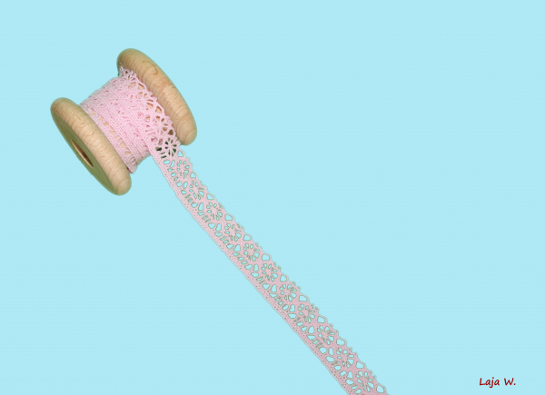 Häkelborte rosa (1 m)