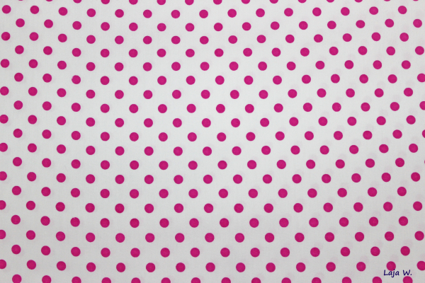 Baumwolle Punkte pink (10 cm)