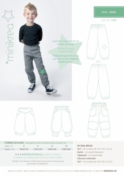 Schnittmuster Hose Buks 30302