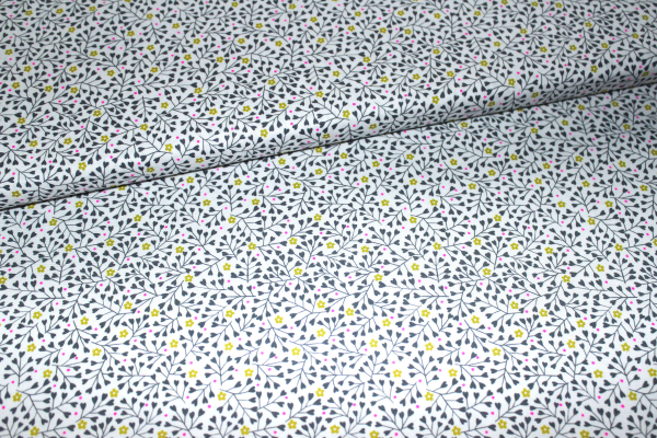 Designerbaumwollstoff  Small Flowers (10 cm)
