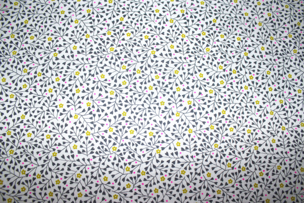 Designerbaumwollstoff  Small Flowers (10 cm)