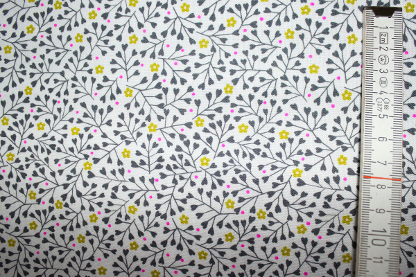 Designerbaumwollstoff  Small Flowers (10 cm)