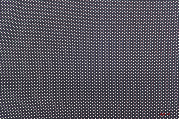 Baumwolle Punkte dunkelblau/weiß (10 cm)