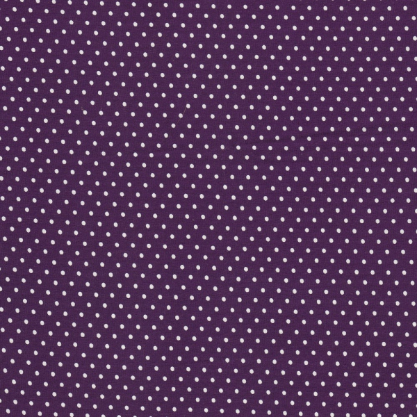 Stretch- Jersey Pünktchen kräftiges lila (10 cm)