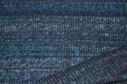 Strickstoff Cortina schwarz/blau (10 cm)