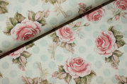 Dekostoffe Taschenstoffe Rosen (10 cm)