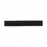 Elastisches Falzgummi Bögen schwarz (1 m)