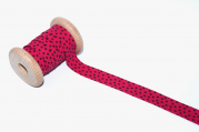 Schrägband Sterne dunkleres pink (1 m)